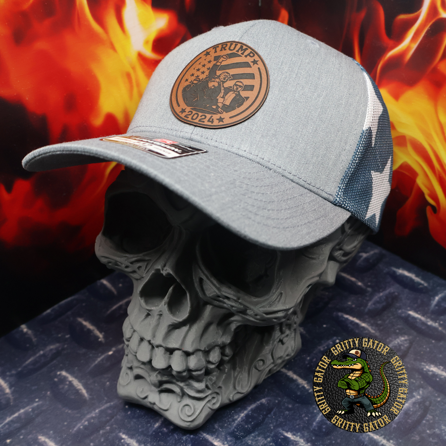 Trump 2024 Fight for Freedom (Center) Patch Hat
