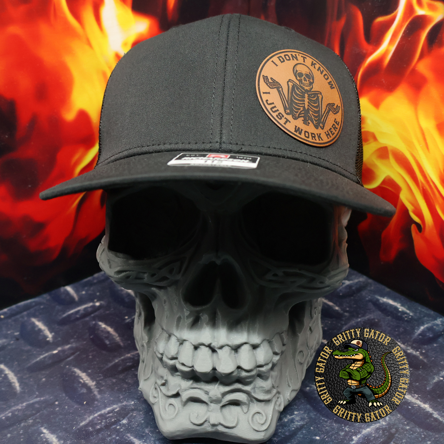 I Don't Know I Just Work Here Patch Hat
