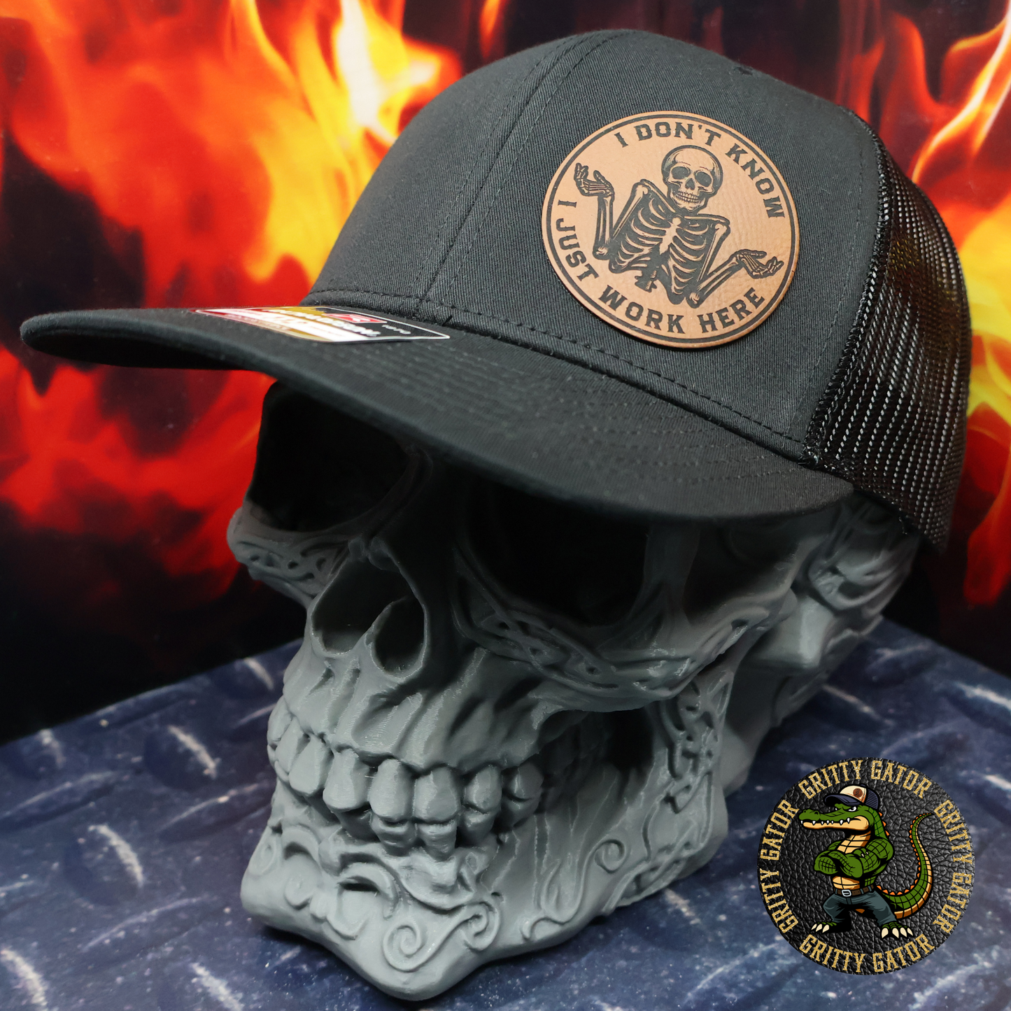 I Don't Know I Just Work Here Patch Hat
