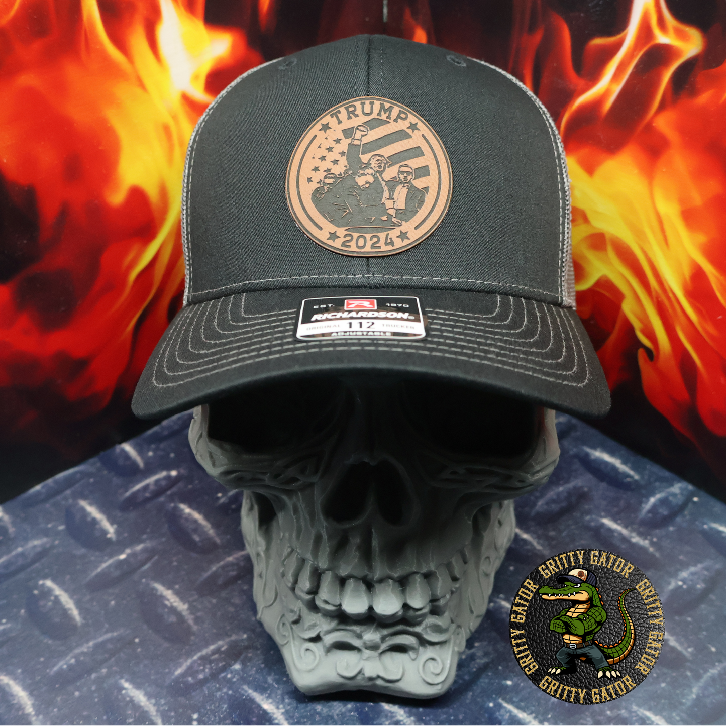 Trump 2024 Fight for Freedom (Center) Patch Hat