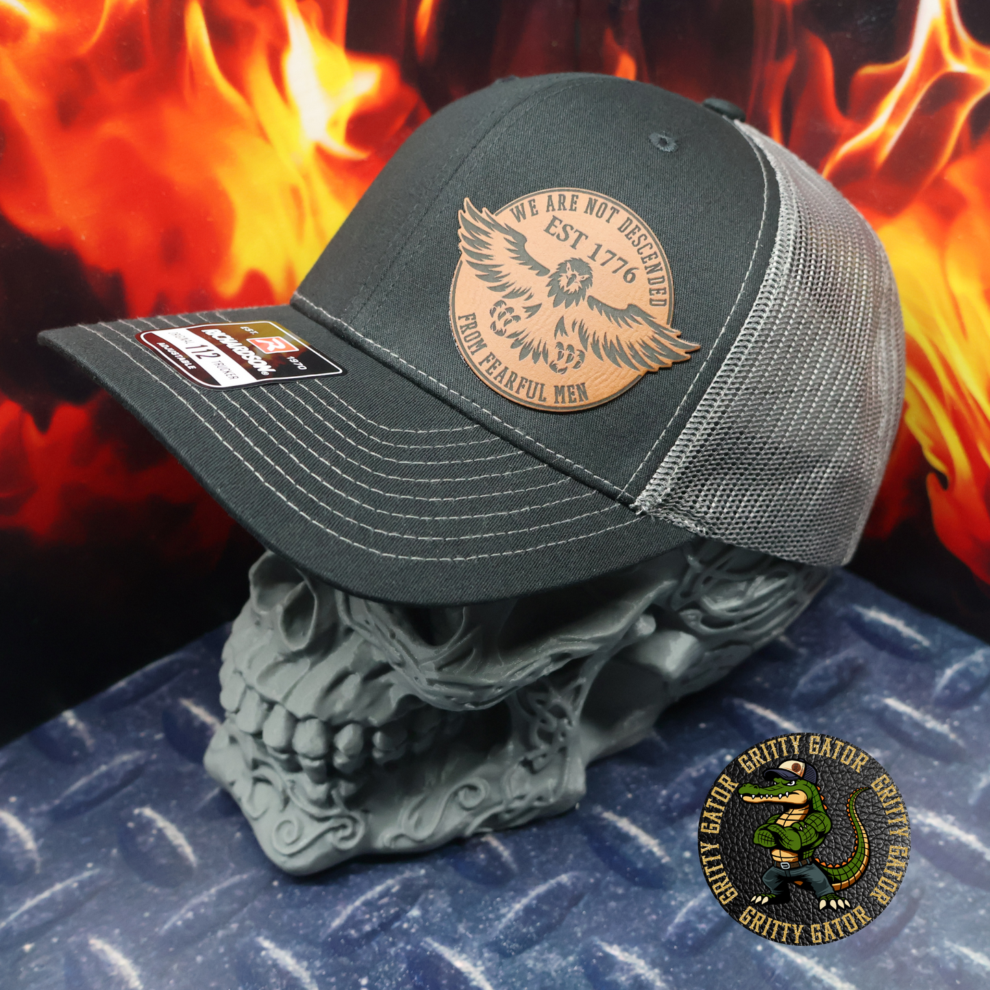 We Are Not Descended from Fearful Men Patch Hat