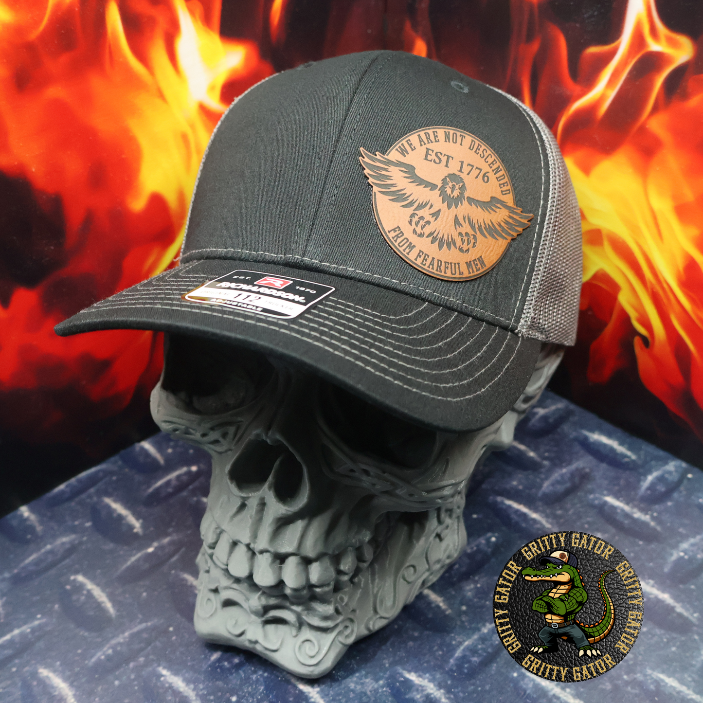We Are Not Descended from Fearful Men Patch Hat