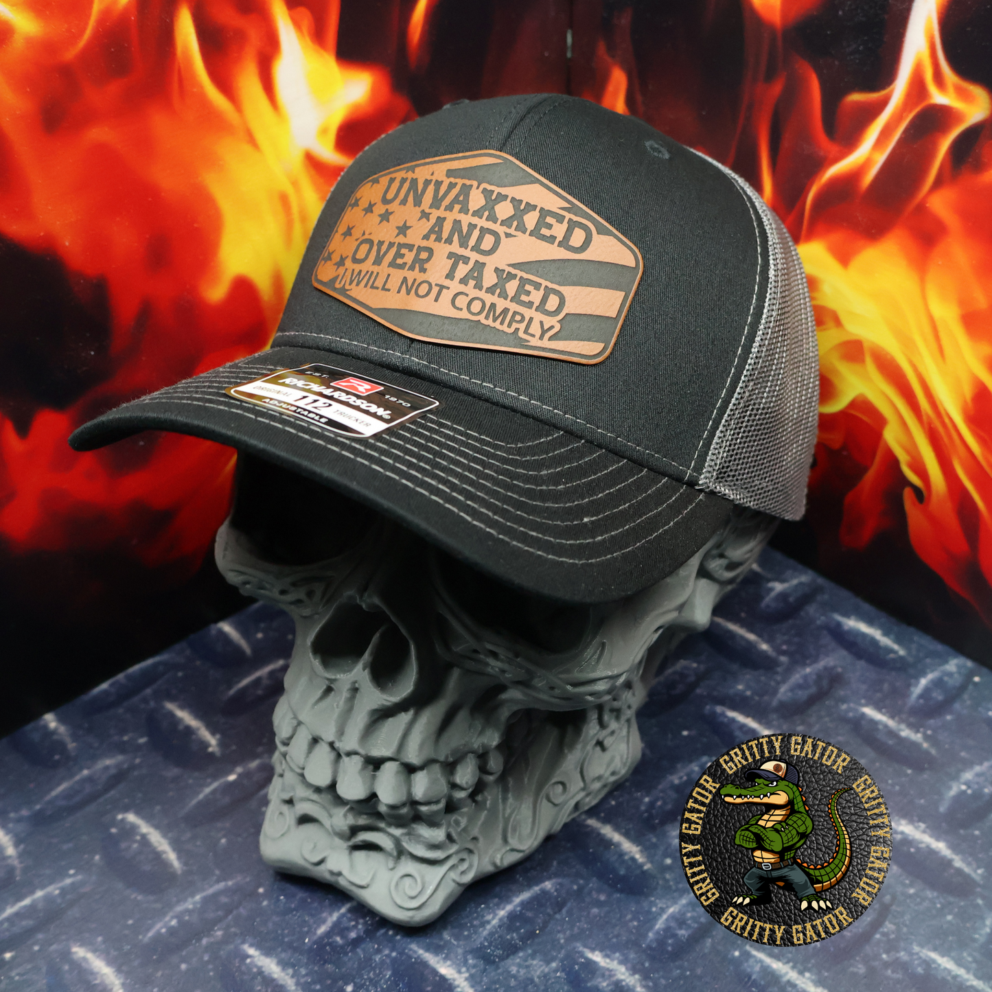 Unvaxxed and Overtaxed Patch Hat