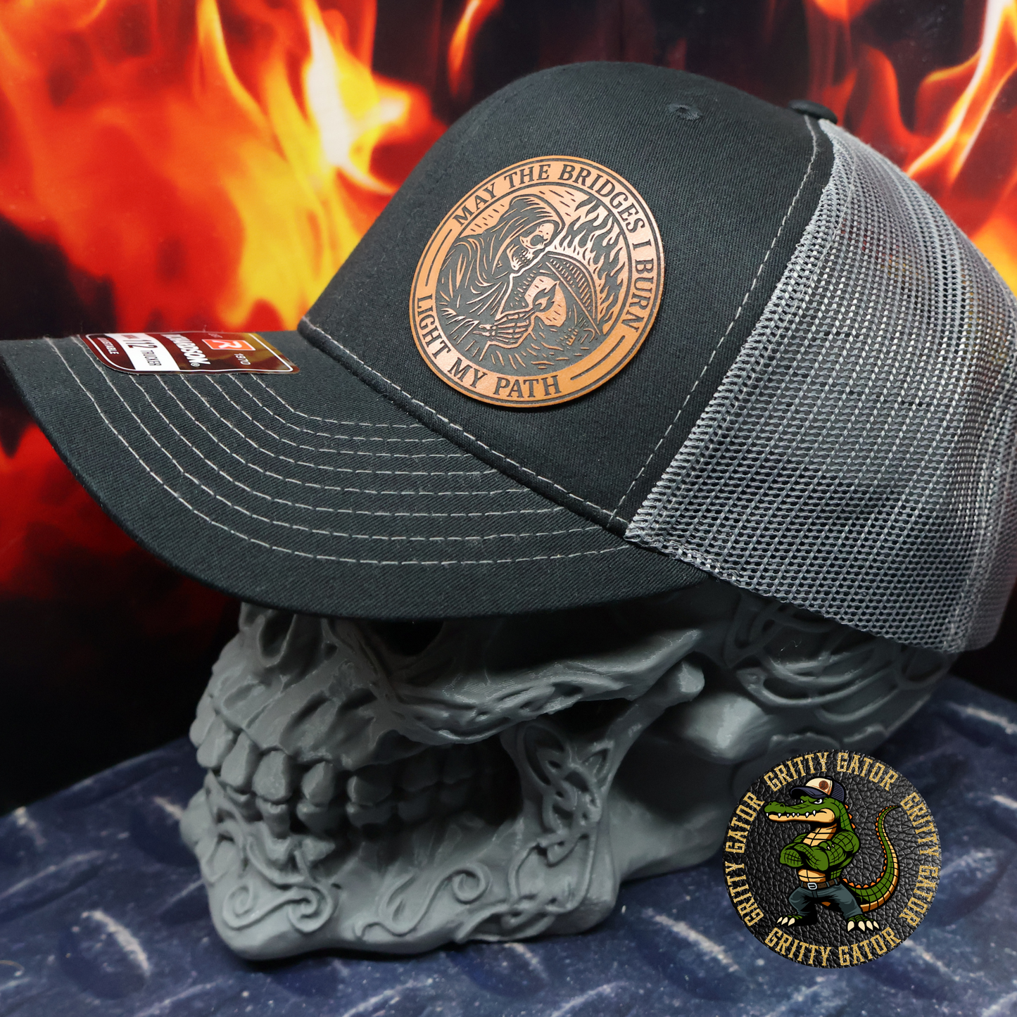 May the Bridges I Burn Light My Path Patch Hat