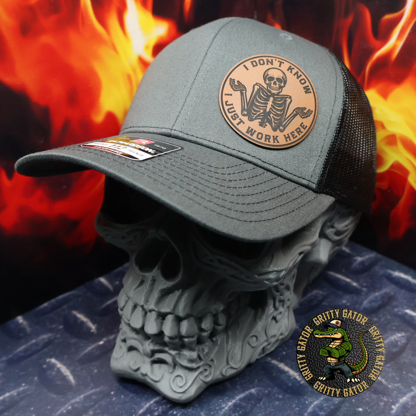 I Don't Know I Just Work Here Patch Hat