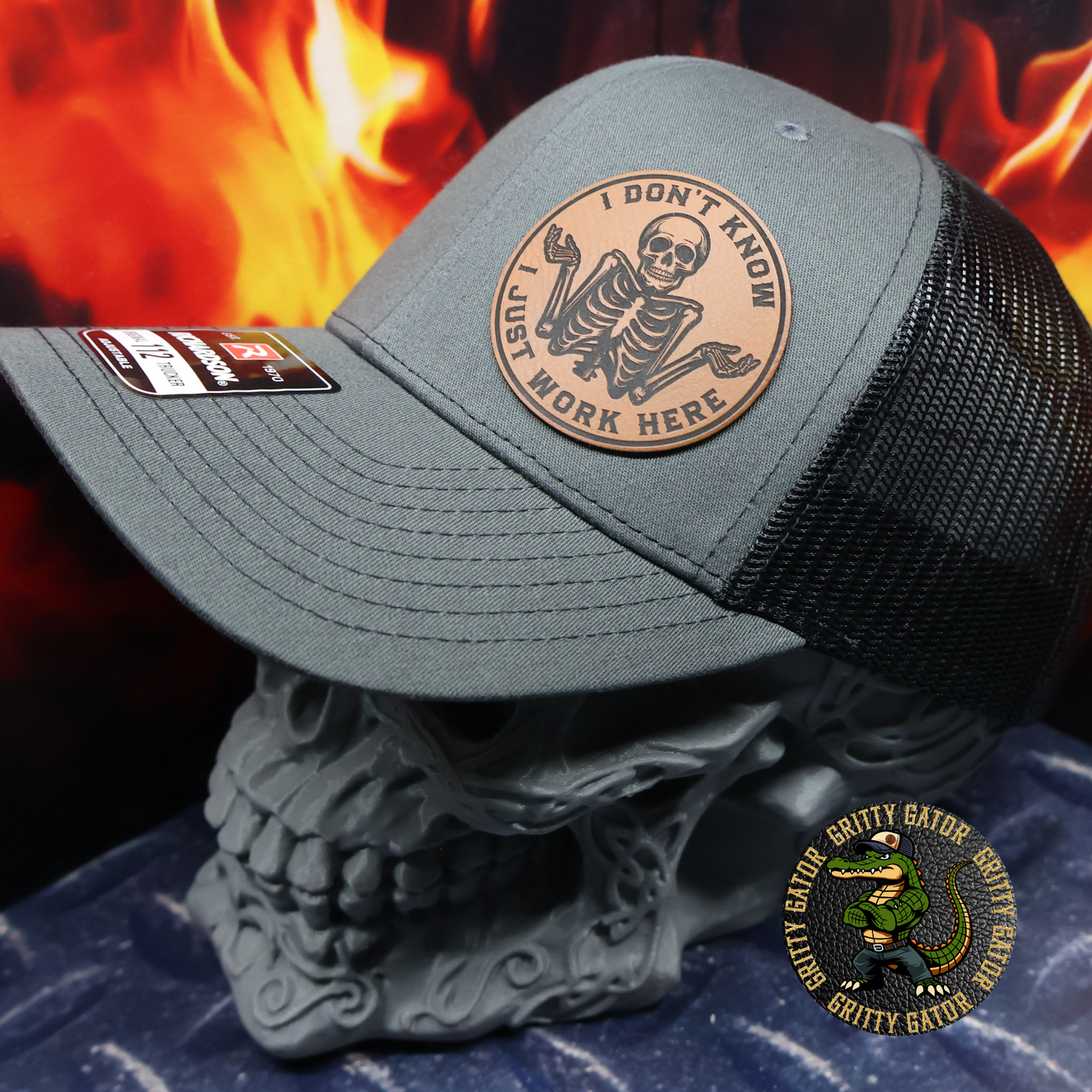I Don't Know I Just Work Here Patch Hat