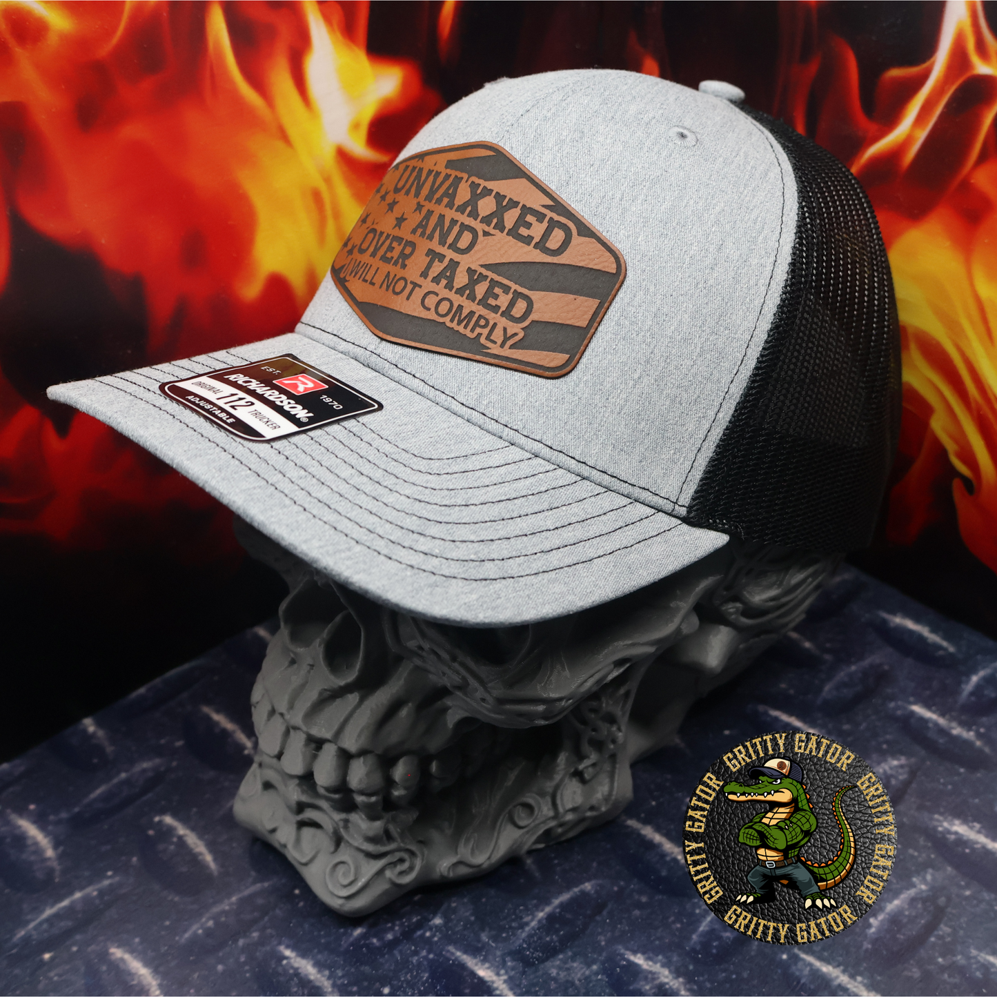 Unvaxxed and Overtaxed Patch Hat