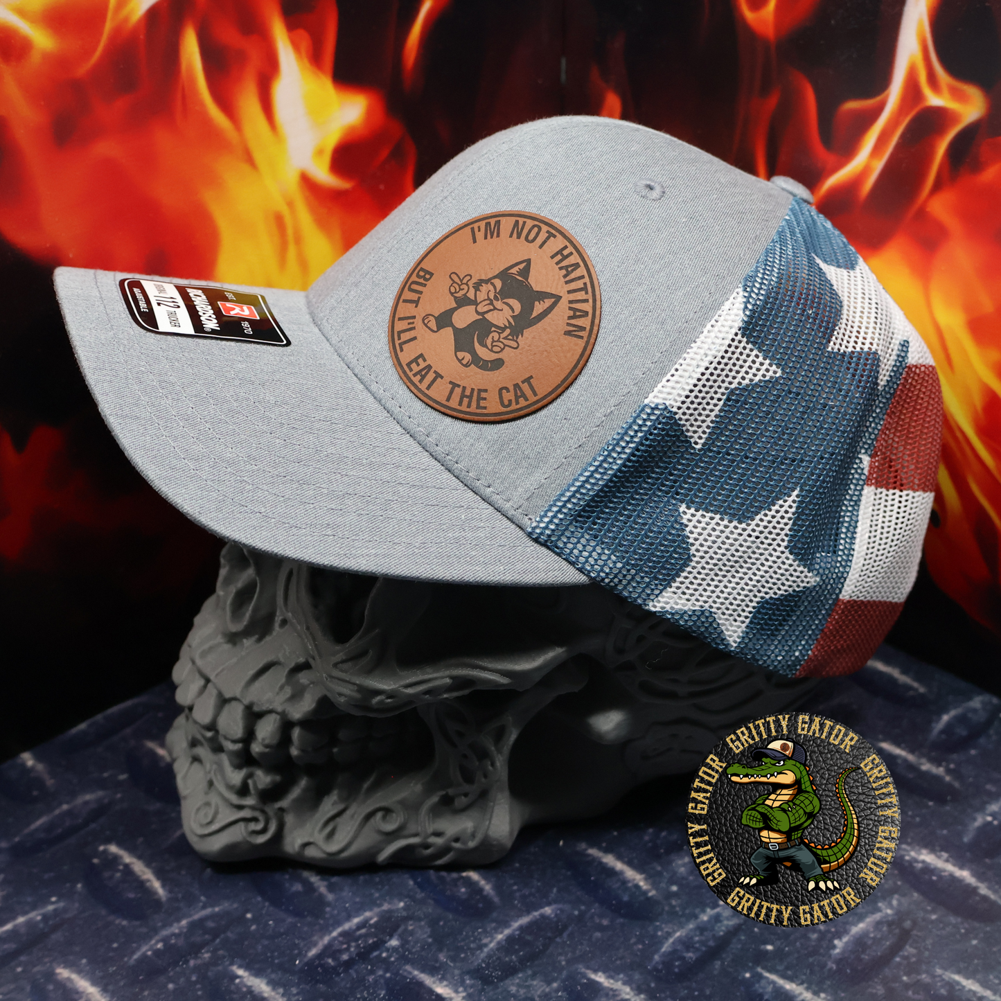 I'm Not Haitian But I'll Eat the Cat Patch Hat