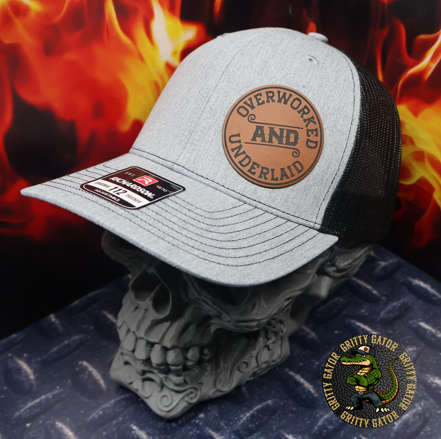 Overworked and Underlaid Patch Hat