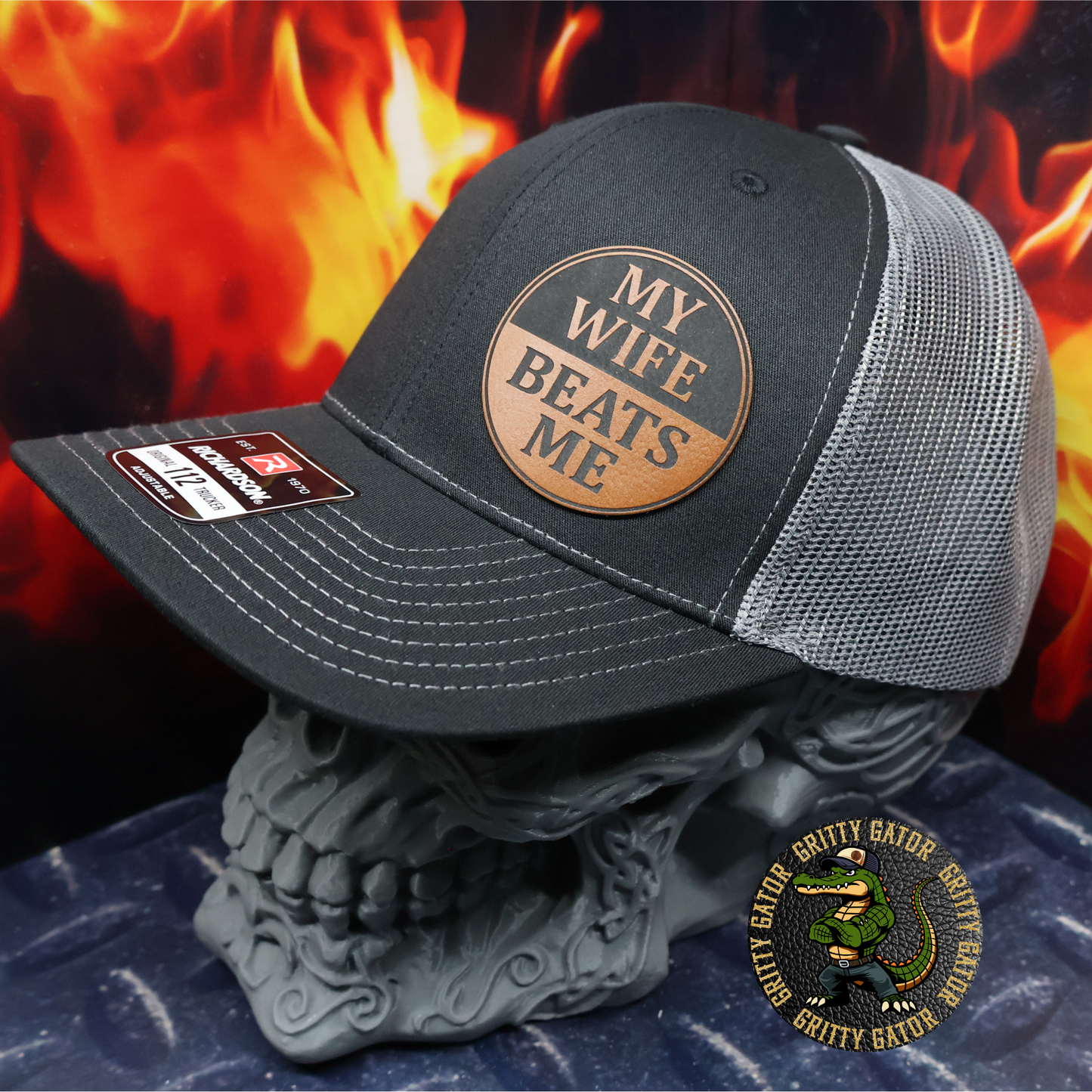 My Wife Beats Me Patch Hat