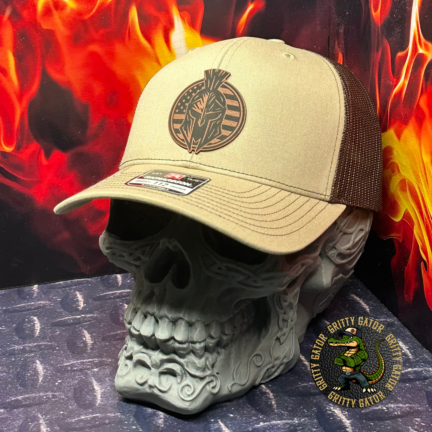 Patriotic Spartan Patch Hat