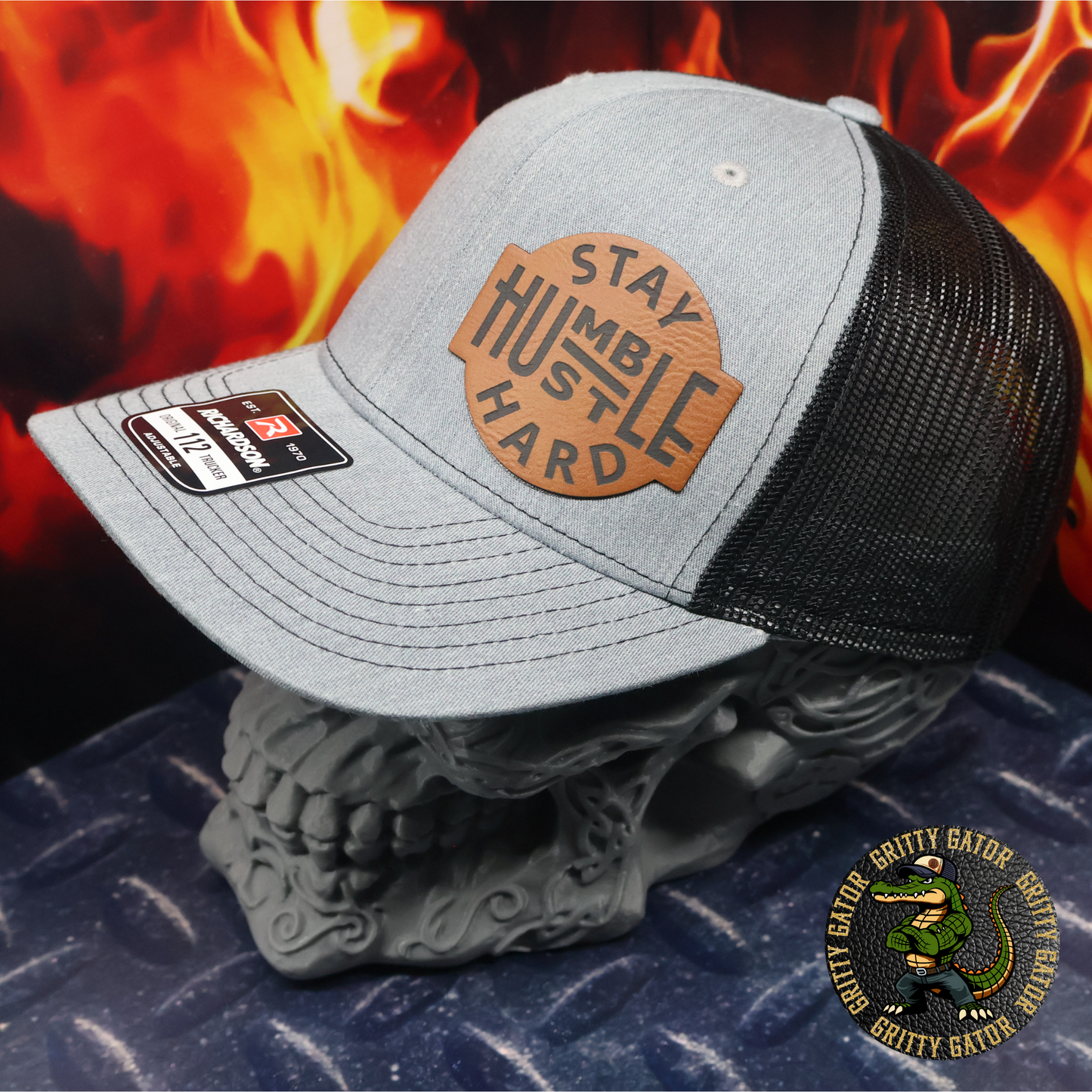 Stay Humble, Hustle Hard Patch Hat