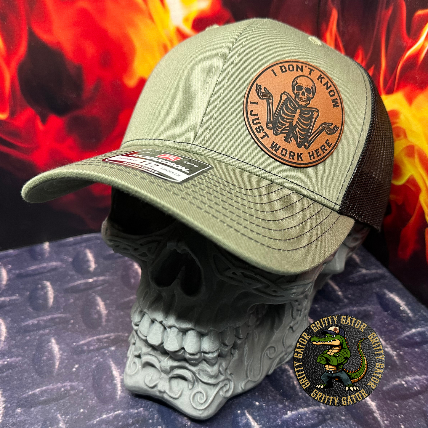 I Don't Know I Just Work Here Patch Hat