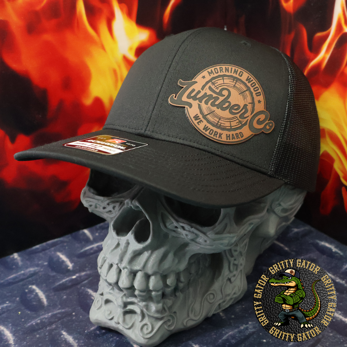 Morning Wood Lumber Co. (We Work Hard) Patch Hat