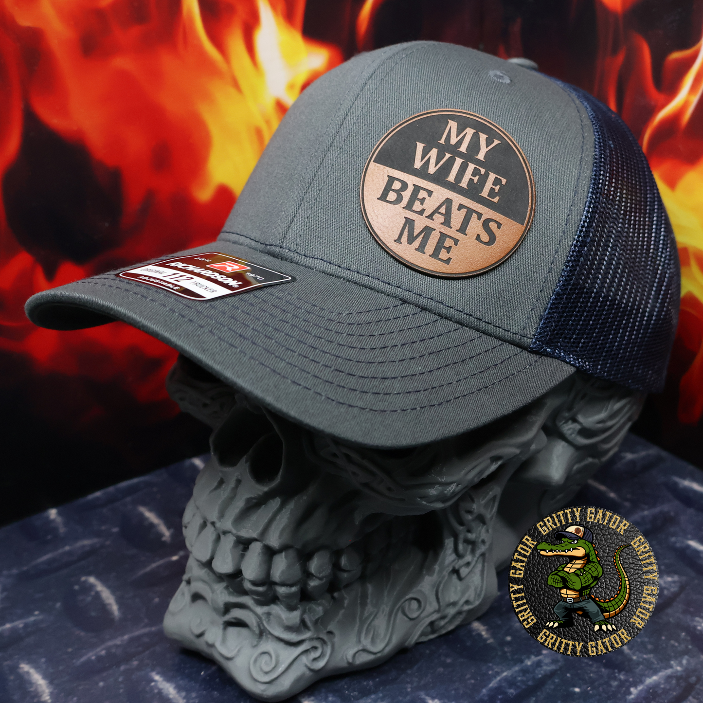 My Wife Beats Me Patch Hat