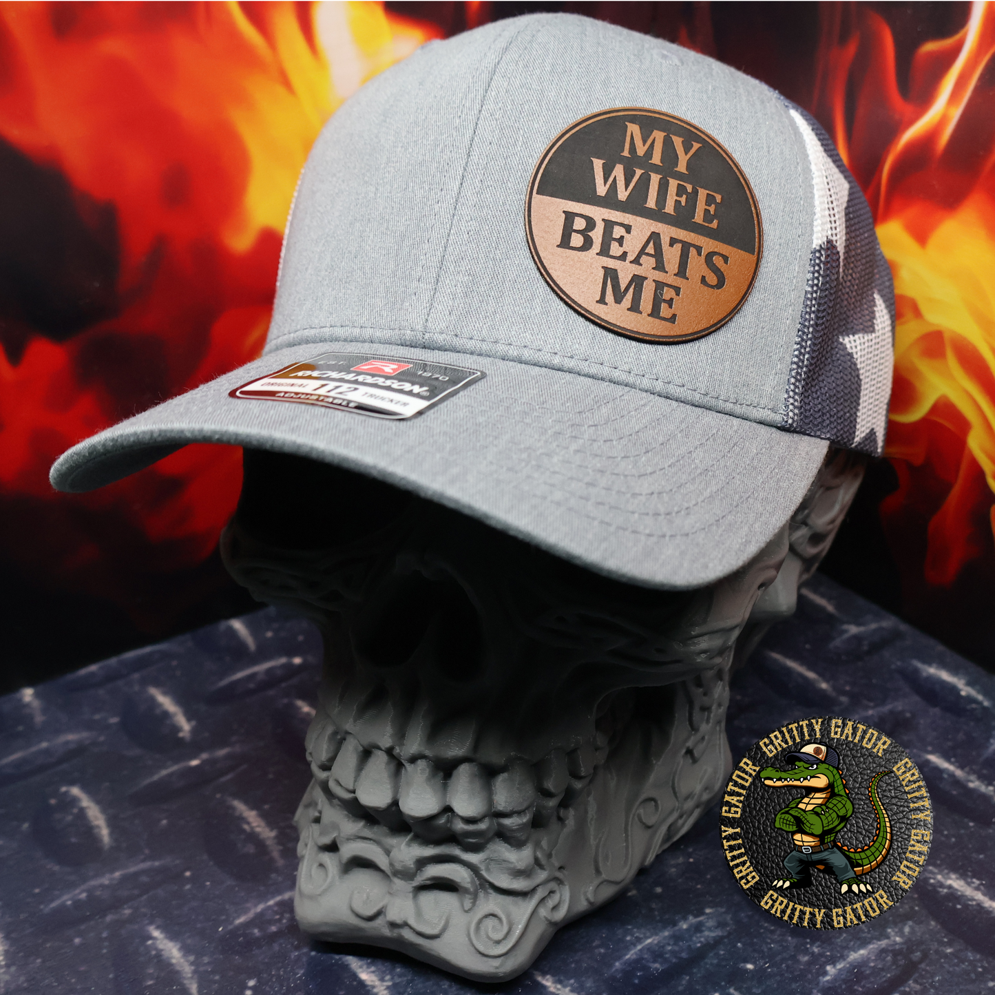 My Wife Beats Me Patch Hat