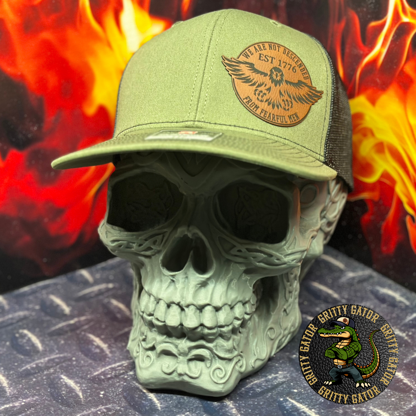 We Are Not Descended from Fearful Men Patch Hat