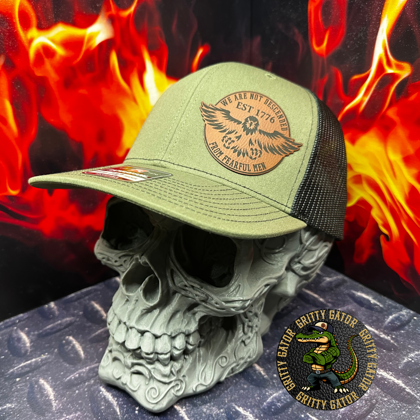 We Are Not Descended from Fearful Men Patch Hat