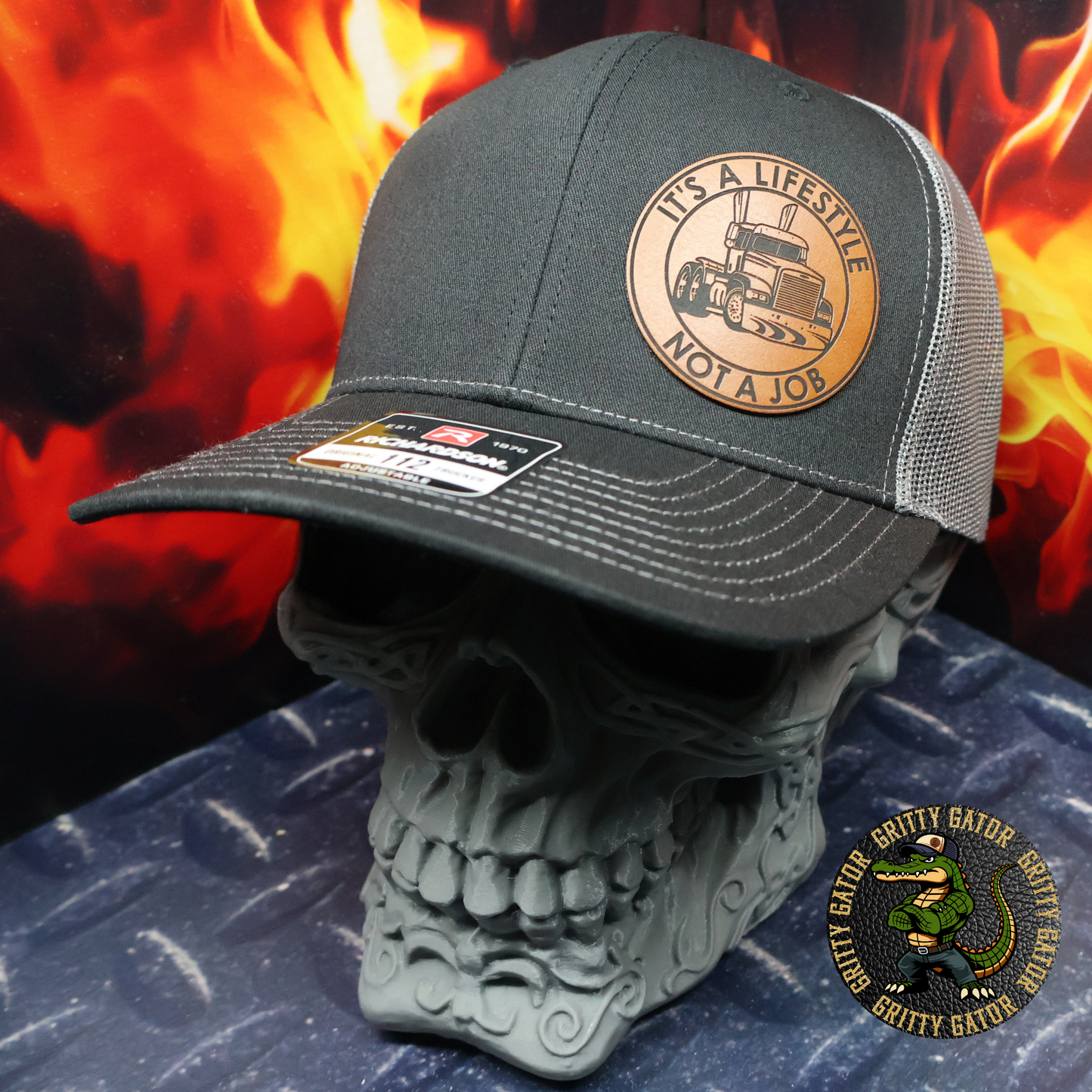 It's a Lifestyle Not a Job Trucker Patch Hat