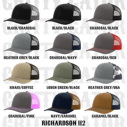 Richardson 112 Trucker Hat Colors (Front)