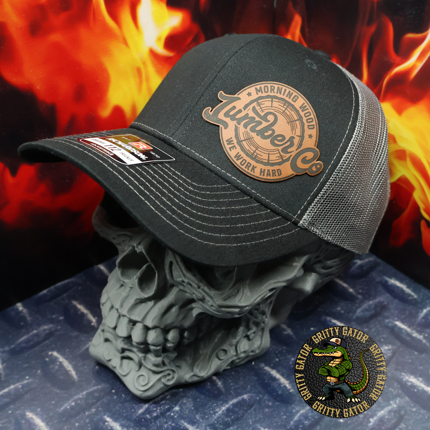 Morning Wood Lumber Co. (We Work Hard) Patch Hat