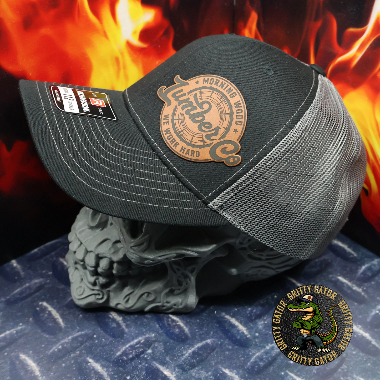 Morning Wood Lumber Co. (We Work Hard) Patch Hat