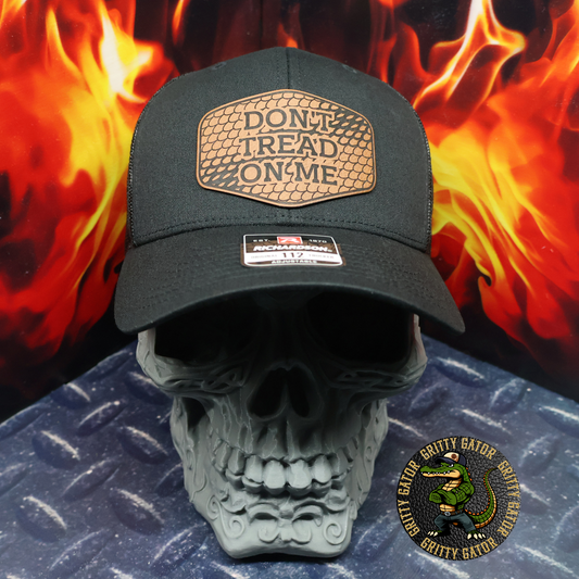 Don't Tread on Me Gadsden Snakeskin Patch Hat