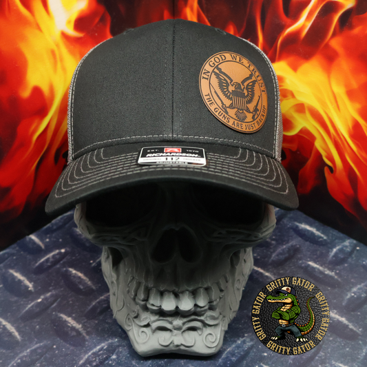 In God We Trust, The Guns Are Just Backup Patch Hat