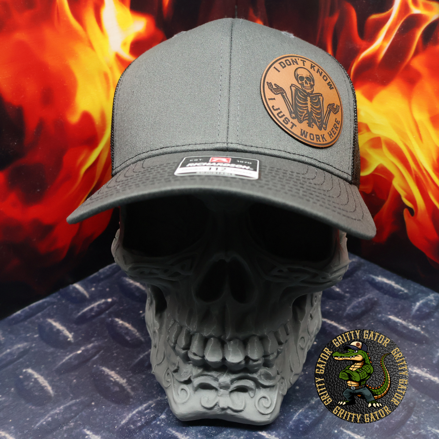 I Don't Know I Just Work Here Patch Hat