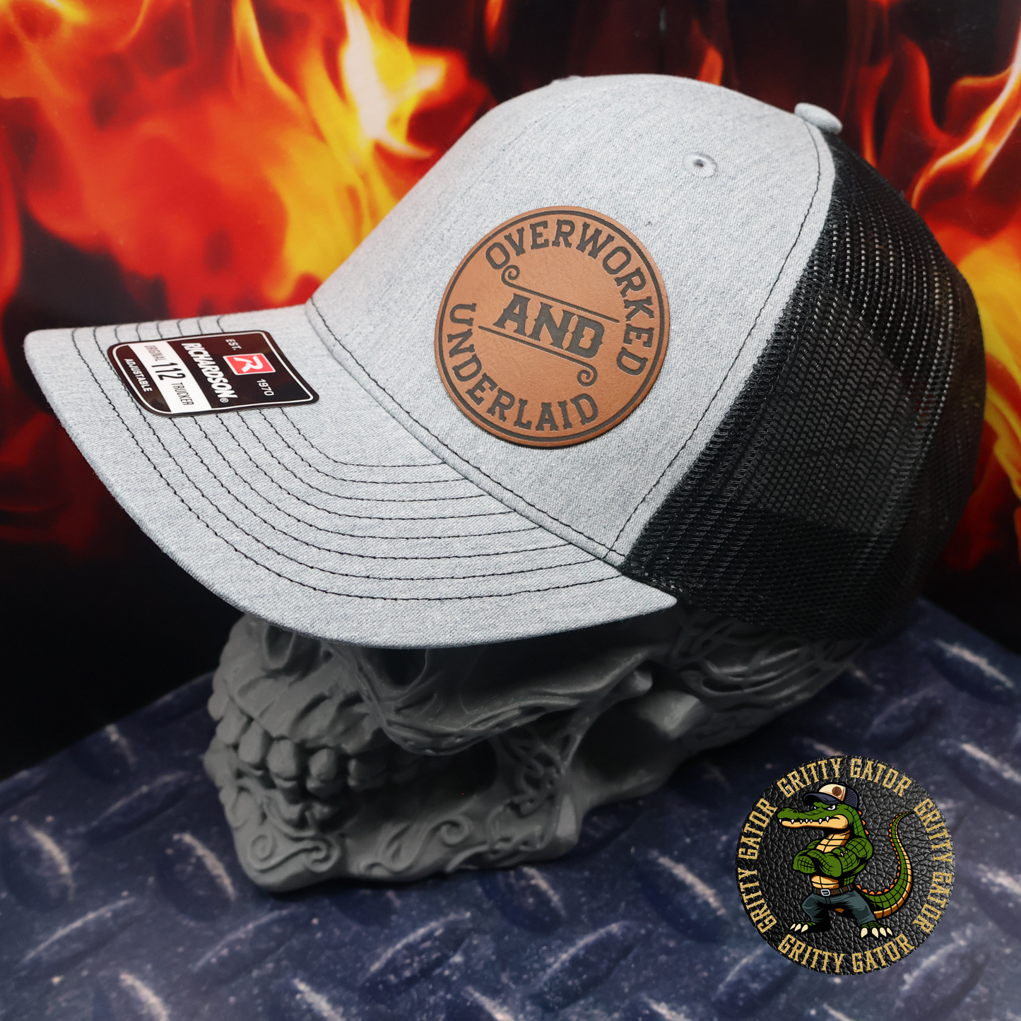 Overworked and Underlaid Patch Hat