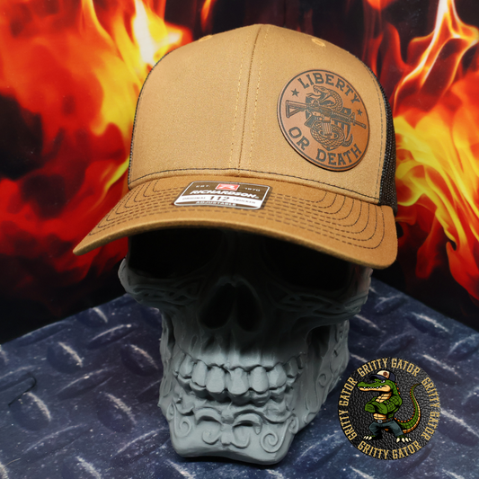 Liberty or Death Snake Patch Hat
