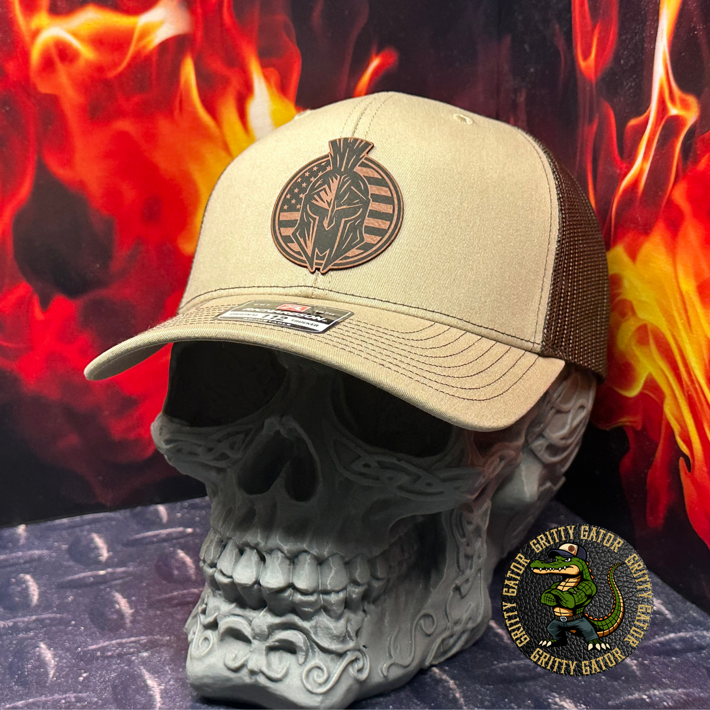 Patriotic Spartan Patch Hat