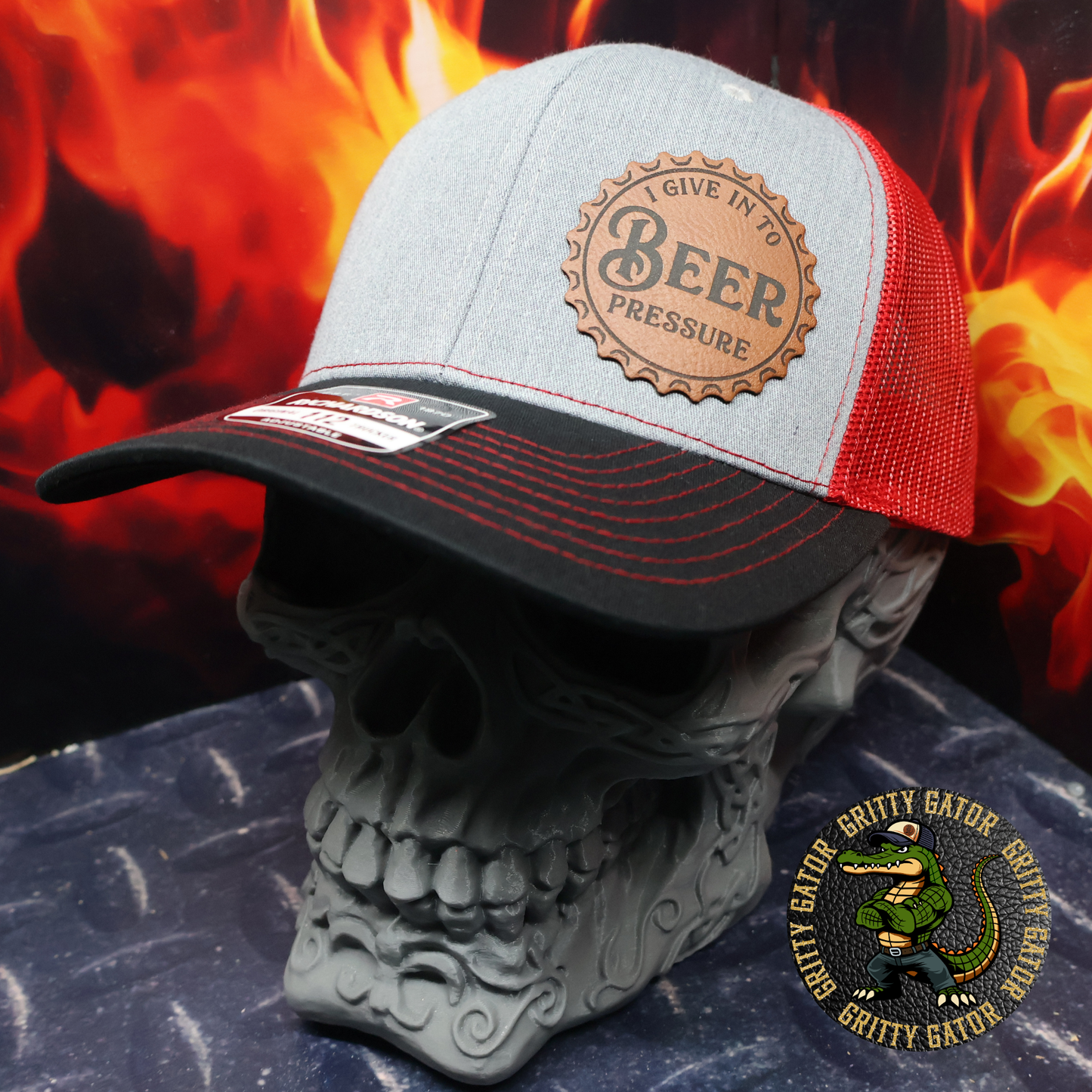 I Give in to Beer Pressure Patch Hat