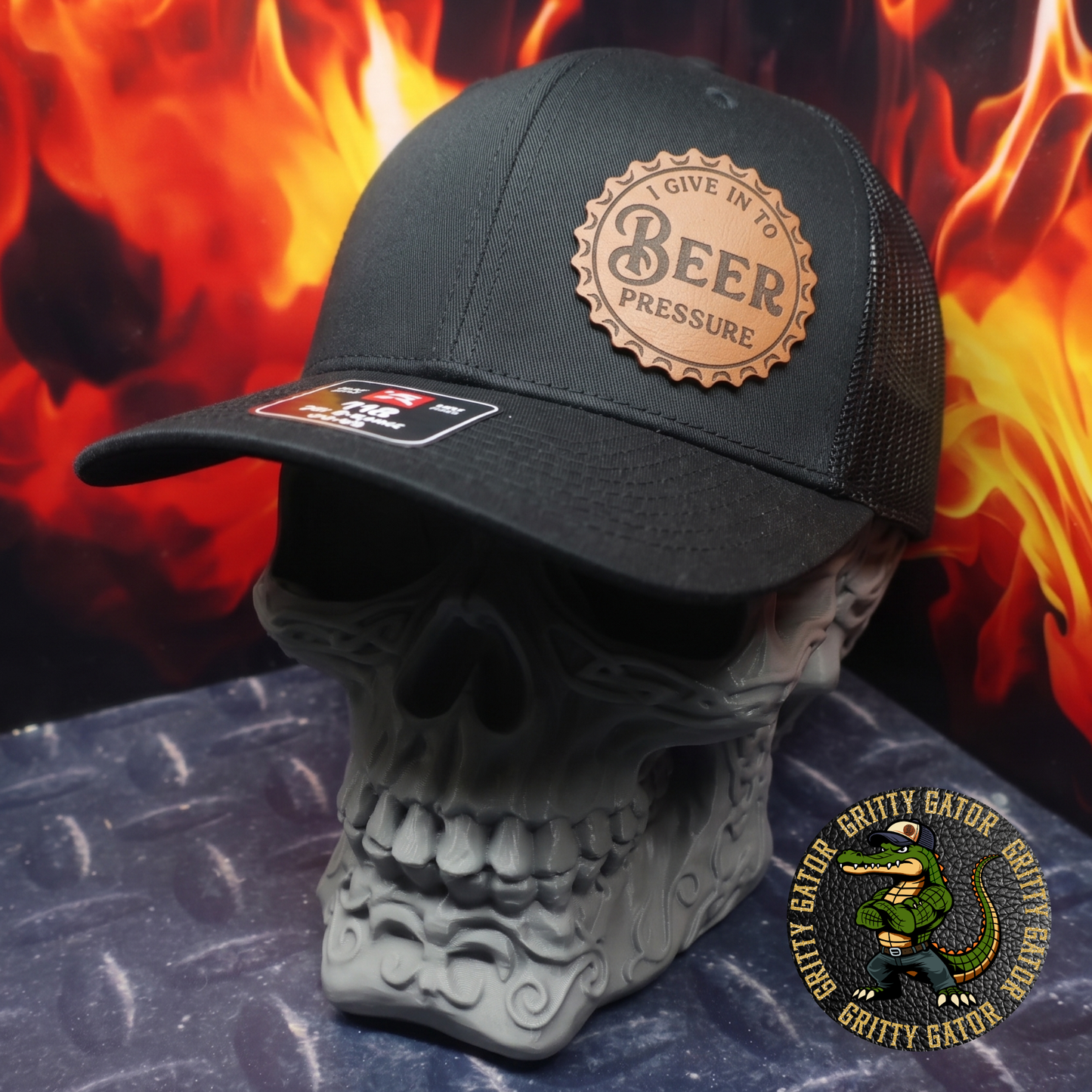 I Give in to Beer Pressure Patch Hat