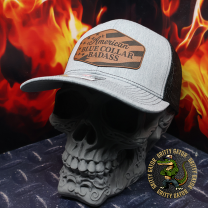 American Blue Collar Badass Patch Hat