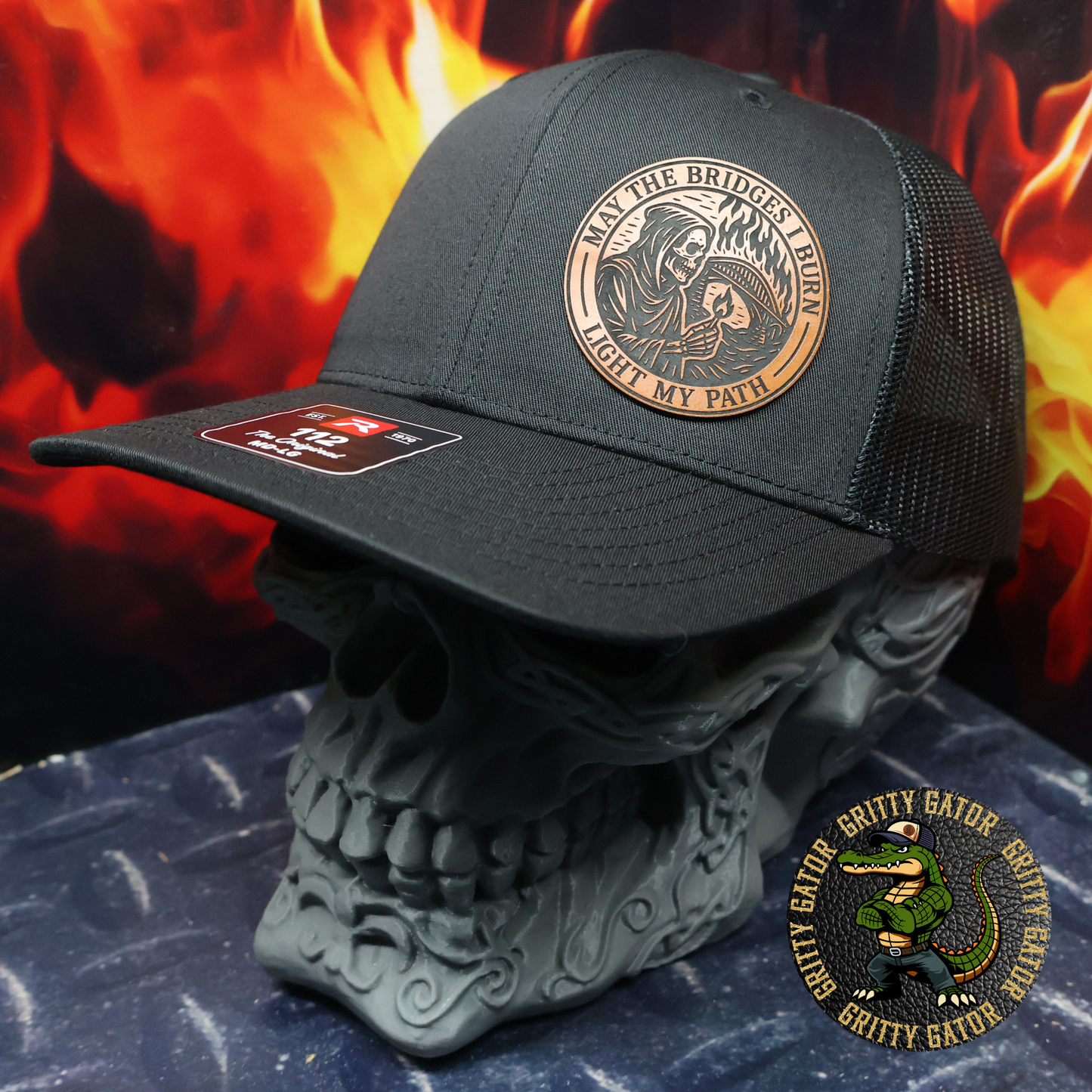 May the Bridges I Burn Light My Path Patch Hat