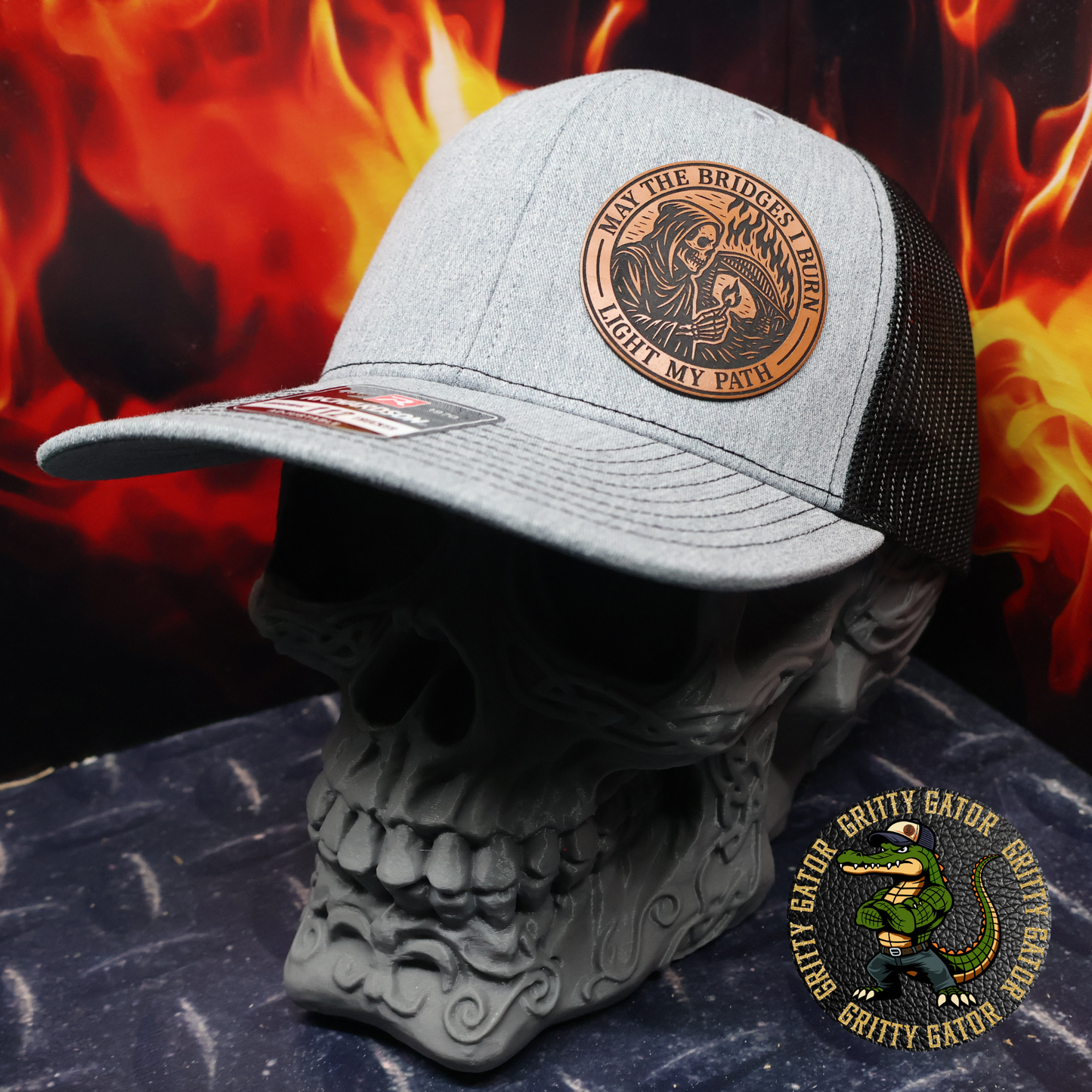 May the Bridges I Burn Light My Path Patch Hat