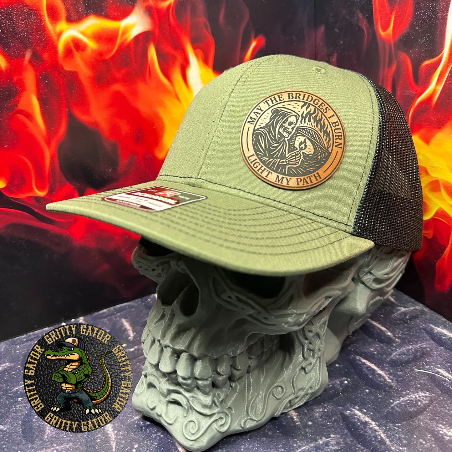 May the Bridges I Burn Light My Path Patch Hat