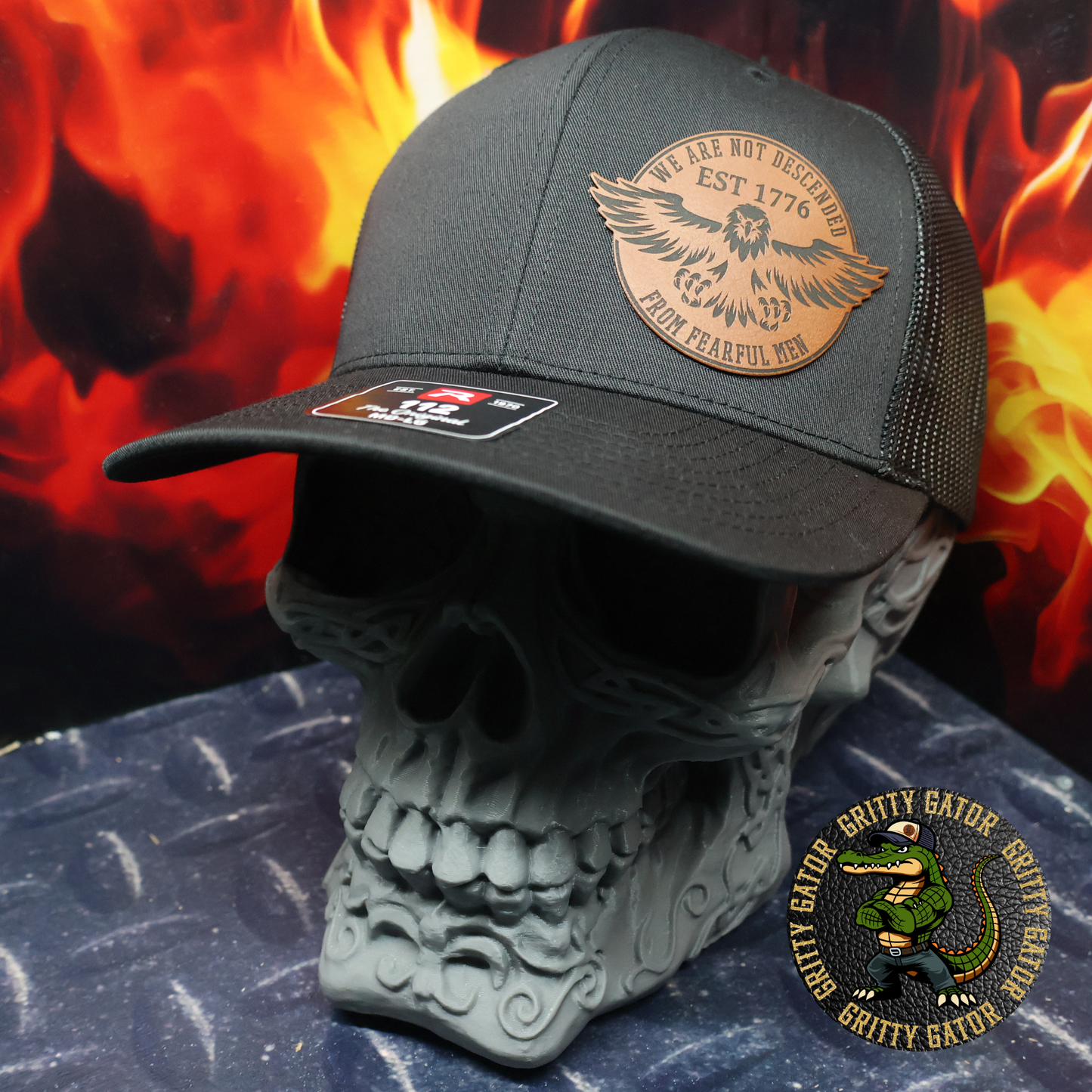 We Are Not Descended from Fearful Men Patch Hat