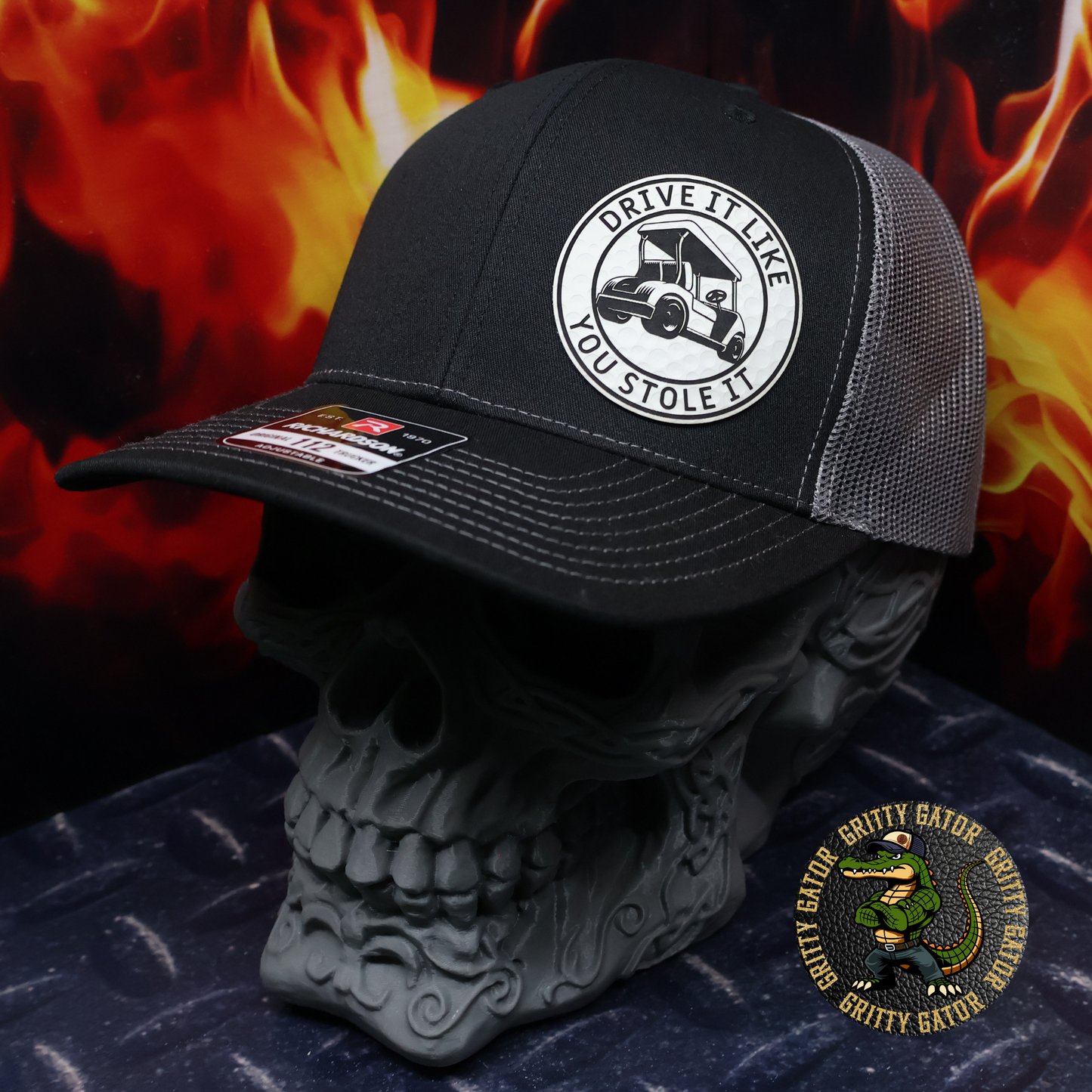 Drive It Like You Stole It Golf Cart Patch Hat