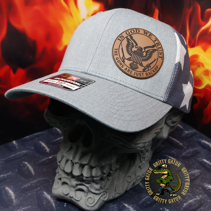 In God We Trust, The Guns Are Just Backup Patch Hat