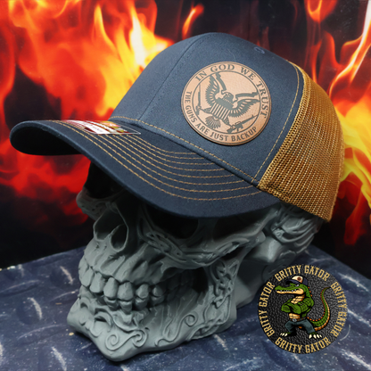 In God We Trust, The Guns Are Just Backup Patch Hat