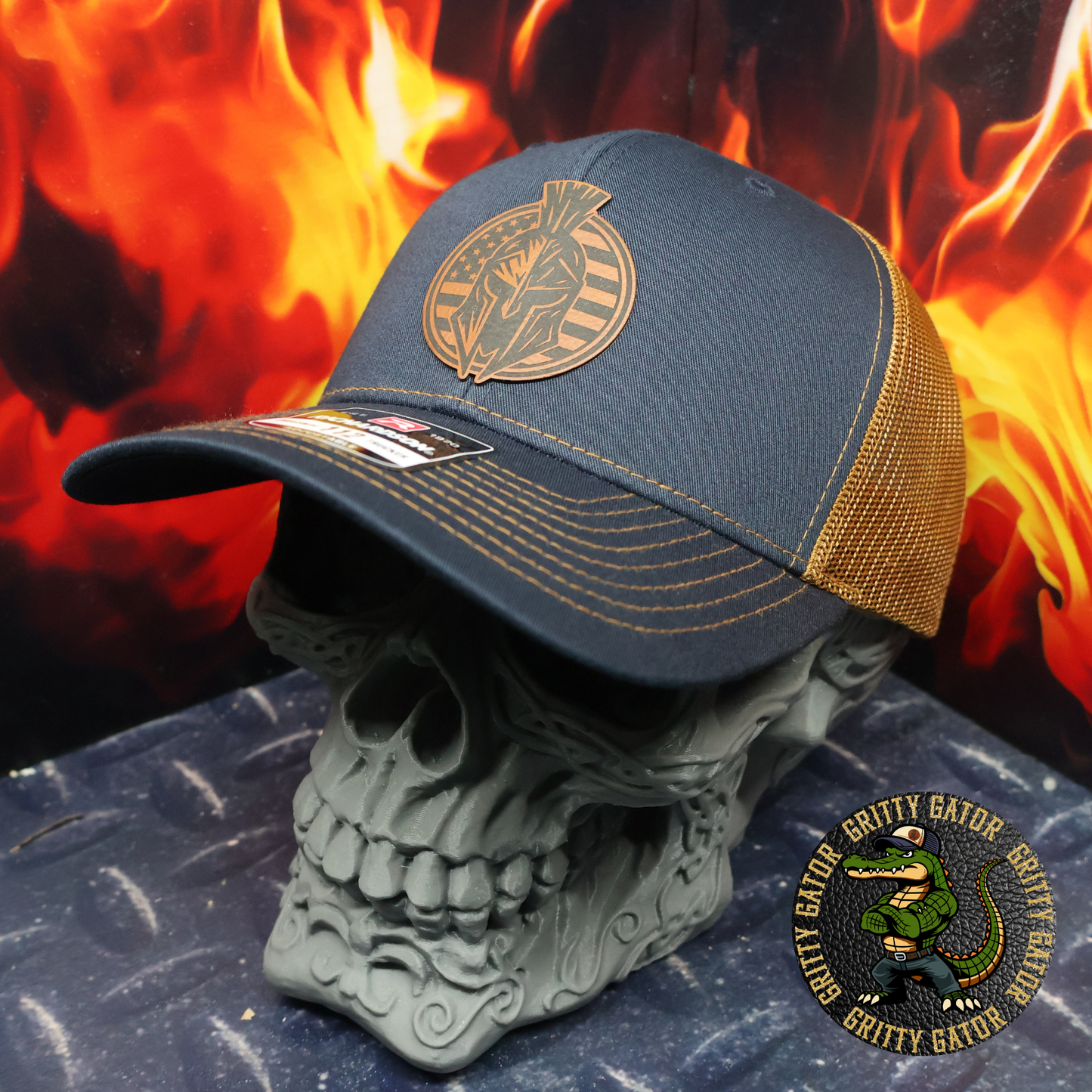 Patriotic Spartan Patch Hat
