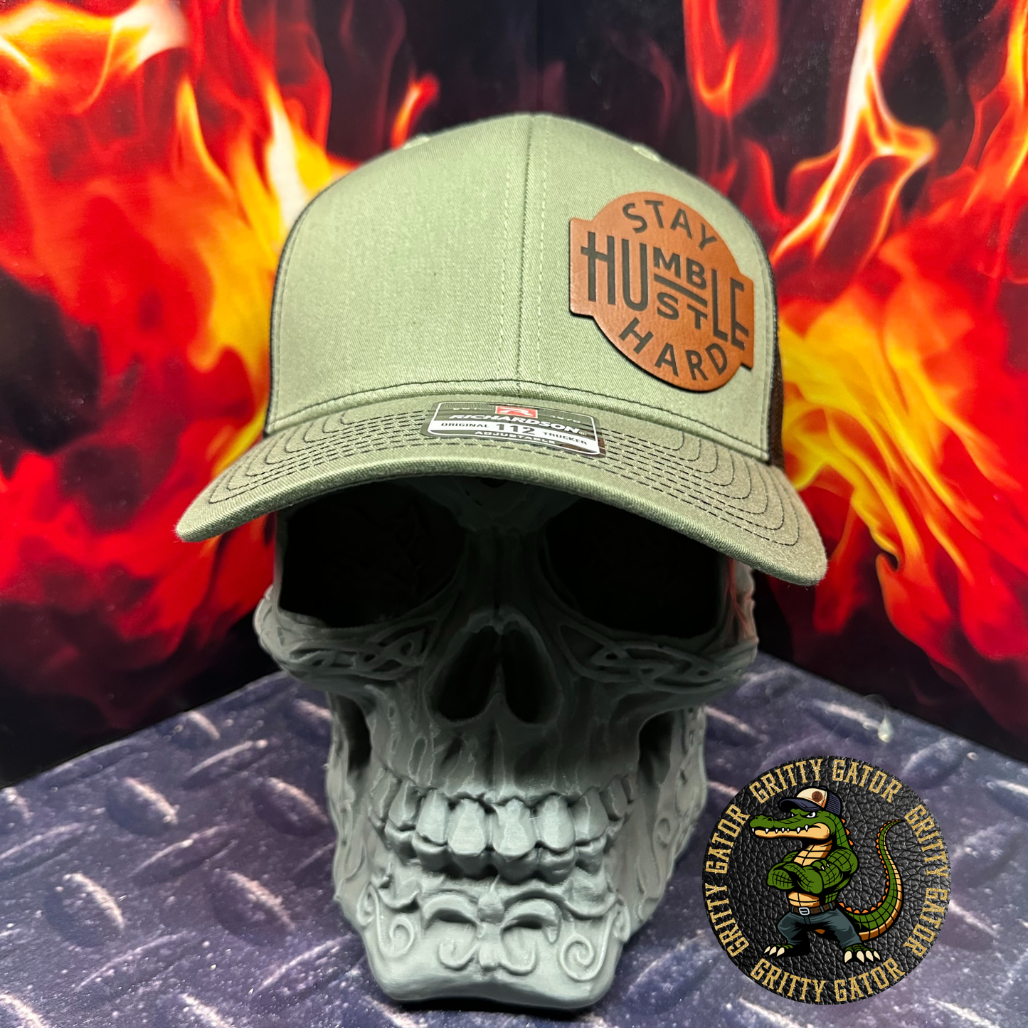 Stay Humble, Hustle Hard Patch Hat