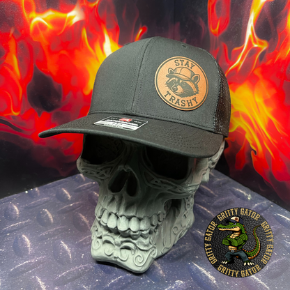 Stay Trashy Raccoon Patch Hat