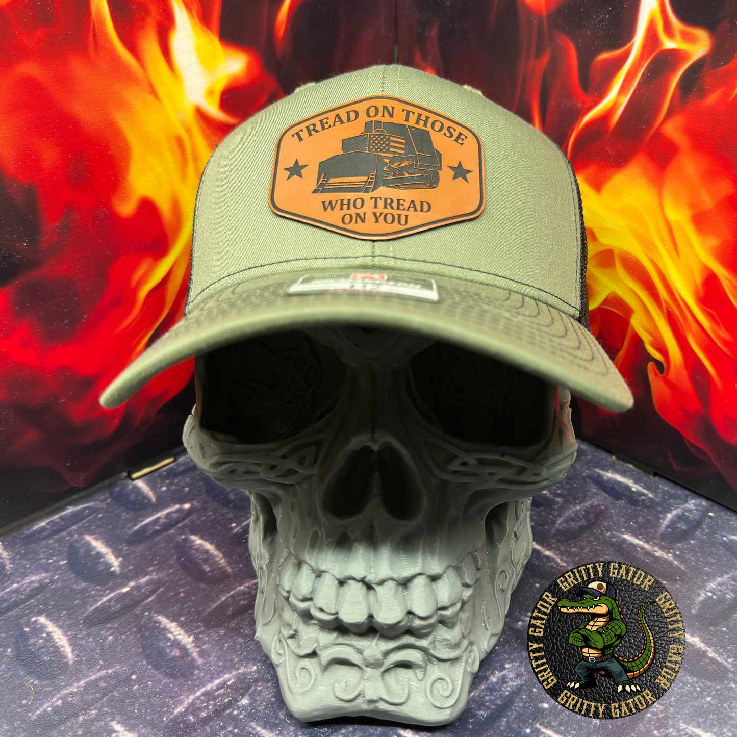Tread on Those Who Tread on You Buckskin Patch Hat