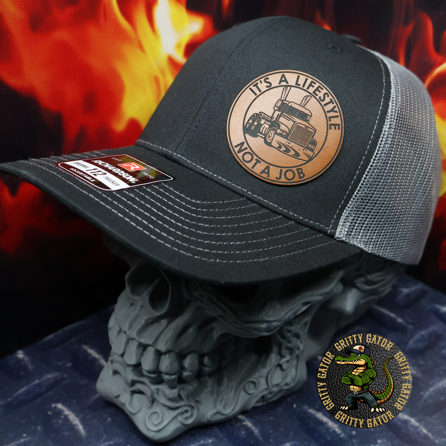 It's a Lifestyle Not a Job Trucker Patch Hat