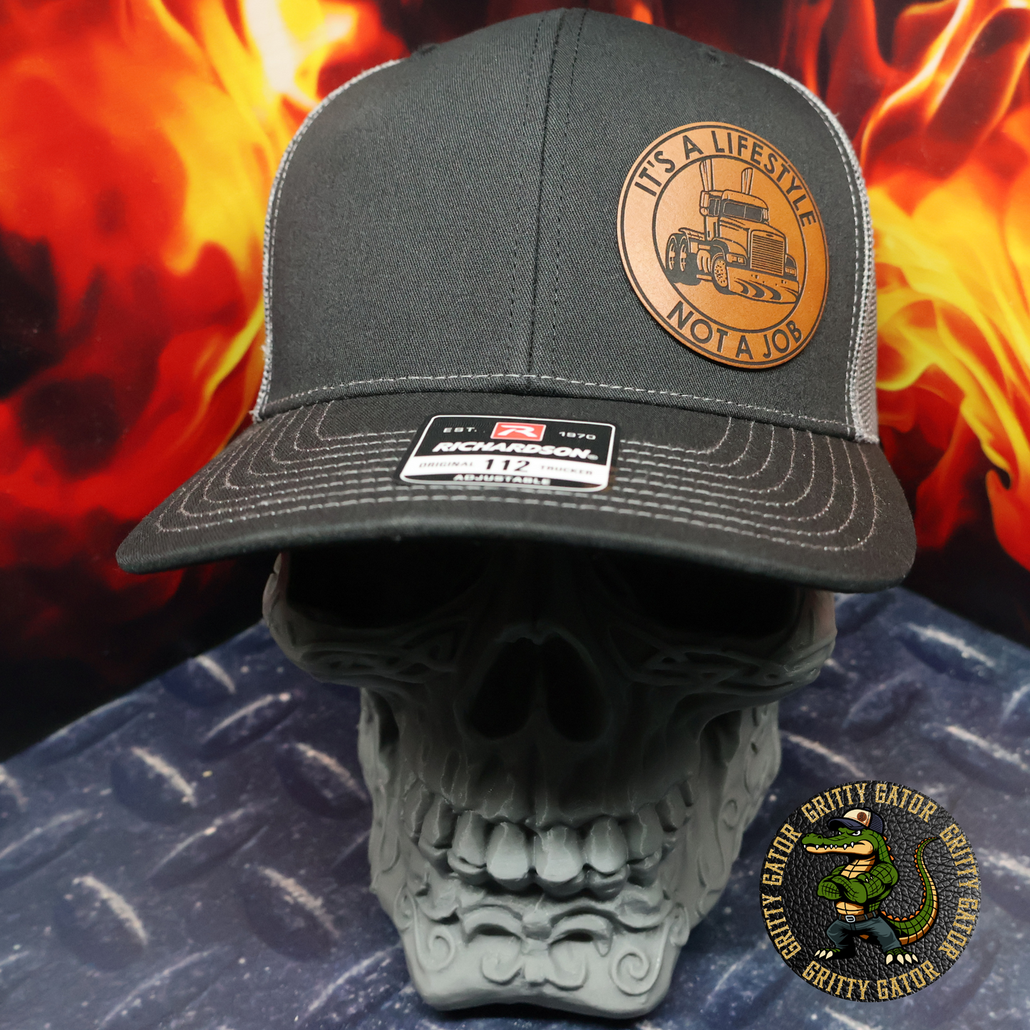 It's a Lifestyle Not a Job Trucker Patch Hat