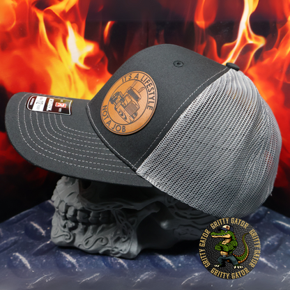 It's a Lifestyle Not a Job Trucker Patch Hat