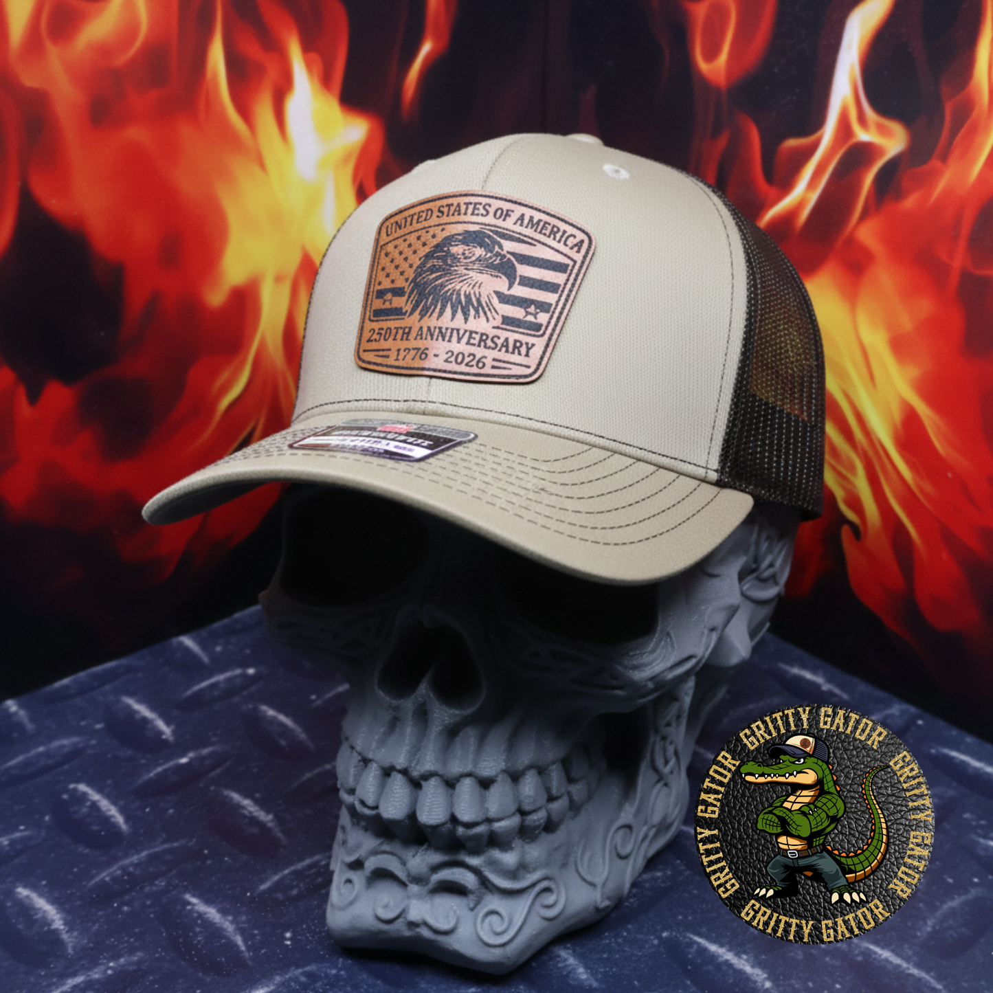USA 250th Anniversary Patch Hat